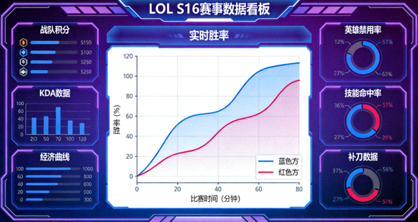 BLG与GEN及T1战队前15分钟经济曲线与团战胜率对比分析图